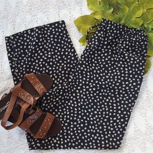 90s Vintage Coffee Bean Pants High Waisted Wid Leg